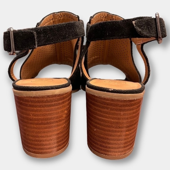 EUC Franco Sarto Harlet 2 Black Booties Sandals Size 10 - Picture 4 of 9